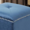Brantly Glam Velvet Ottoman - Christopher Knight Home - 3 of 4