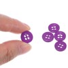 Unique Bargains Resin Craft DIY Round Flat 4-Hole Replacement Sewing Buttons 10 Pcs - 4 of 4