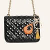Unique Bargains Water Droplet Handbag Charm Orange Gold Tone 1 Pc - 2 of 4