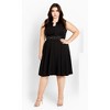 Women's Plus Size Vintage Veronica Dress - black | CITY CHIC - image 2 of 4