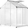Sturdy Greenhouse, 6.25'x8' Shatterproof Polycarbonate with Large 24"x23" Roof Vent, Easy Setup - 2 of 4