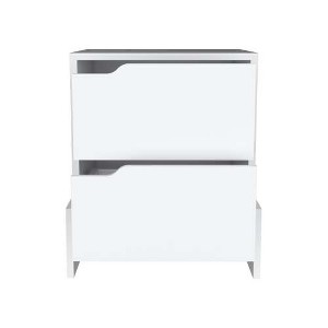 TIRAMISUBEST Nightstand with 2 Drawers, Sturdy Base for Traditional Bedrooms - 1 of 4