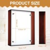 Unique Bargains Acrylic Wall Tabletop Display Floating Single Image Frame - 2 of 4