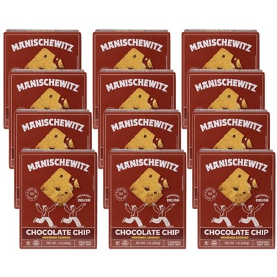 Manischewitz Chocolate Chip Mezonos Cookies - Case of 12/7 oz