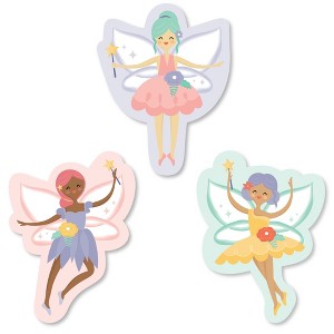 Big Dot of Happiness Let's Be Fairies - DIY Shaped Fairy Garden Birthday Party Cut-Outs - 24 Count - 1 of 4