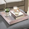 Mela Artisans Decorative Wooden Ottoman Tray w/ Handles¬î - 4 of 4