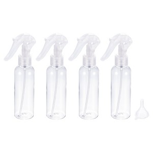 Unique Bargains Refillable Plastic Travel Bottle Containers with Funnel 4 Pcs - 1 of 4