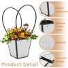 Unique Bargains Bouquet Bag with Handle for Florist Gift Packaging Birthday Christmas Mother's Day Wedding 10 Pcs - 3 of 4