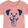 Girls' - Instant Message - 4th of July Fitted Short Sleeve Graphic T-Shirt - 2 of 4