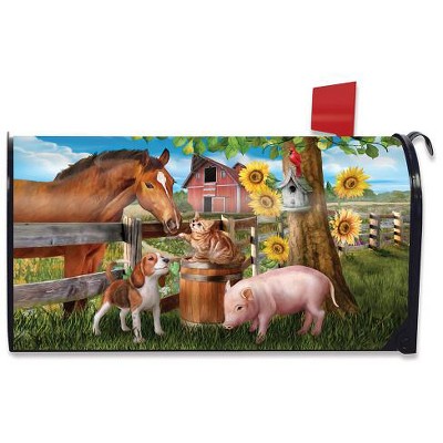 Making Friends Farm Animals Magnetic Mailbox Cover Horse Dog Pig Standard Briarwood Lane