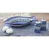 Blue Rose Polish Pottery 320 Vena Large Salt & Pepper Shakers - 2 of 2