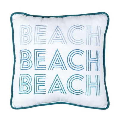 C&F Home 10" x 10" Retro Beach Small Petite  Size Accent Throw Pillow