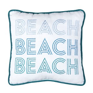 C&F Home 10" x 10" Retro Beach Small Petite  Size Accent Throw Pillow - 1 of 4