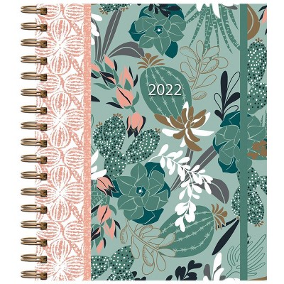 2022 File-It Planner 12 Month Spiral 7.75"x9.5" Flora & Fauna - Well St. by Lang
