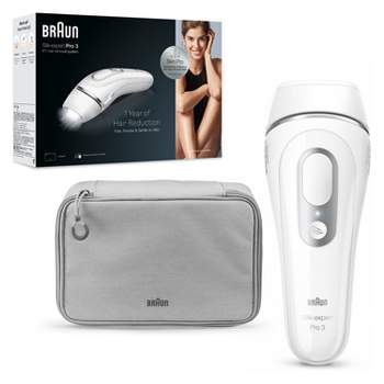 Braun IPL Silk-Expert Pro 5, Visible Hair Removal With Pouch, 1 Wide & 2  Precision Heads & Venus Razor, Alternative For Laser Hair Removal, PL5387,  White/Gold : : Health & Personal Care