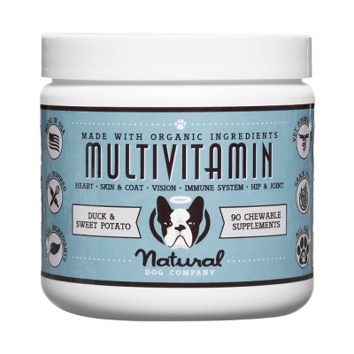 Natural Dog Company Multivitamin Supplements - Sweet Potato/duck - 90ct ...