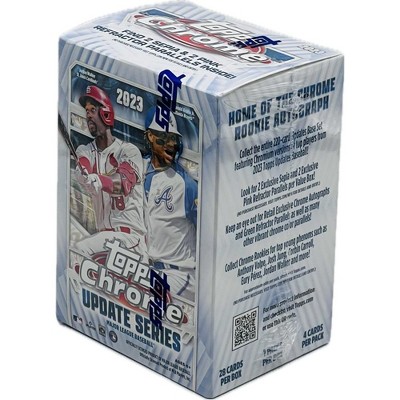 Photo 1 of 2023 Topps Chrome Updates Baseball Blaster Box Trading Cards