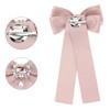 Elerevyo Women's Brooch Bowknot Costume Bow Tie with Beads - 3 of 4