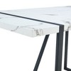 CENGHU Rectangular Dining Table, Rustic Industrial Wood Dining Table for 6 Pepole, Kitchen Table with Black Metal Legs, for Dining Room, Kitchen - 4 of 4