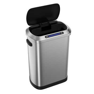 ZHUTA Trash Can with lid 13 gallon, Smart automatic Trash Cans, for Bathroom,Kitchen,Office,Living Room,Bedroom