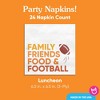 Big Dot of Happiness Family Friends Food and Football Party Napkins, Friendsgiving Party Decor, White 3-Ply Paper Luncheon Dinner Napkins - 24 Count - 4 of 4