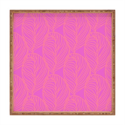 13" Wood Sunshine Canteen Small Petaluma Dayglo Tray - society6