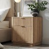 SinCiDo Modern 23" Fluted Nightstands Set of 2 with Charging Station, 2 Storage Drawers Bedside Tables for Bedroom, Living Room - 2 of 4