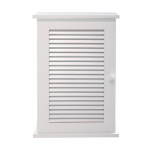 Infurnic Utility Storage Cabinets Modern Hanging Cabinet Effective Space Saver, Durable and Ideal for Bathroom Storage, White, 13.8"*6"*21" - 1 of 4