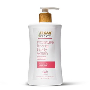 Raw Sugar Moisture Loving Body Wash - Watermelon and Fresh Mint - 40 fl oz - 1 of 4