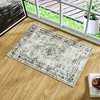 Maxax Boho Area Rug, Low Pile Vintage Oriental Washable Rugs for Kids Room, Indoor Decor, Green - 2 of 3