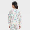 Girls' Minnie Mouse Ditsy Floral Dreamy Fleece Sweatshirt - Ivory - 3 of 4