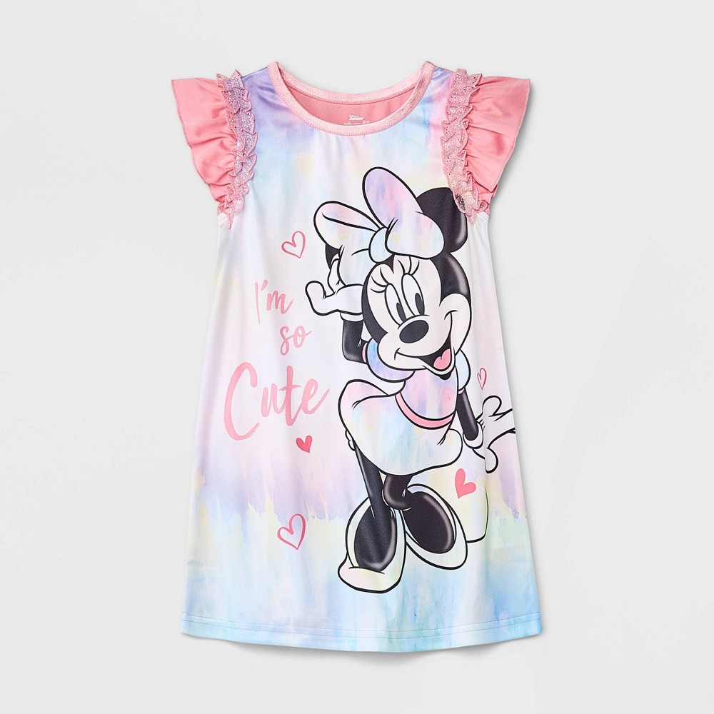 size 3T Toddler Girls' Minnie Mouse Dorm NightGown - Pink