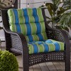 Kensington Garden 24"x22" Outdoor High Back Chair Cushion - 2 of 4