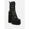 Meows Faux Leather High Heel Platform Ankle Boots Women - 2 of 4