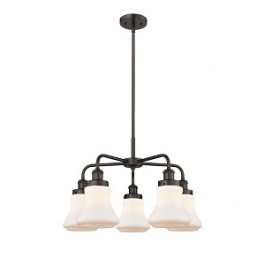 Bellmont - 5 Light Stem Hung Chandelier In Art Deco Style-15.25 Inches Tall and 24 Inches Wide - 1 of 1
