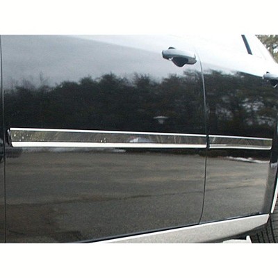 QAA is Compatible with 2005-2010 Chrysler 300 4 Piece Stainless Rocker Panel Trim, Insert Kit, 1.438" Width TH45762