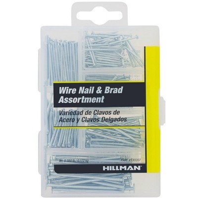 Hillman 266pc Small Wire And Brad Nails Kit : Target