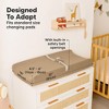 KeaBabies 2pk Soothe Changing Pad Covers for Girl, Boy, Organic Soft Cotton Contoured Diaper Changing Table Pad Covers - 4 of 4