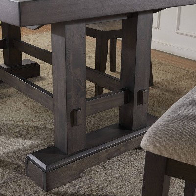 Napa Dusky Cedar 9-Piece Dining Set with Upholstered Chairs