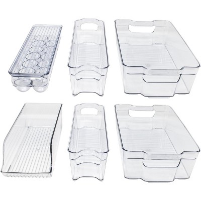 Sorbus Fridge and Freezer organization Bins 6 pack