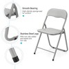 2/4 Pack Folding Chairs with Cushion, Portable Metal Folding Chairs for Indoor & Outdoor Events, Stackable with Non-Slip Feet - 3 of 4