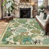 Jungle Print Washable Rug - Non-Slip Low Pile Stain Resistant Carpet for Living Room, Bedroom, Nursery, Playroom - 2 of 4