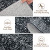 Boho Print Washable Rugs Non Slip Low Pile Vintage Floral Traditional Carpet for Living Room - 4 of 4