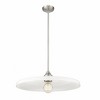 Paloma 24" Modern One-Light Pendant - Dimmable Opal Glass & Steel Design - 4 of 4