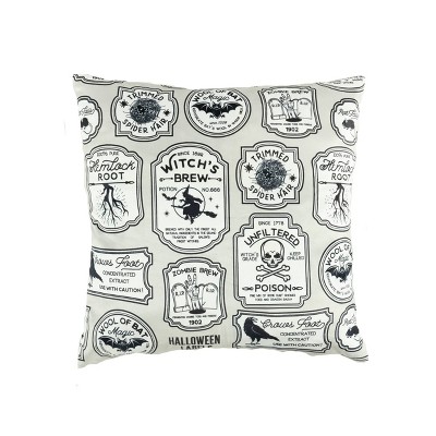 Lush Decor Halloween Elements Decorative Pillow, 18 x 18 - Black