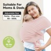 KeaBabies D-Lite Baby Wrap Carrier, Adjustable Baby Carrier, Baby Sling, Newborn, Infant, Toddler 7-44lbs - 4 of 4