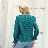 Women's Long Sleeve Embroidered Floral Eyelet Blouse Shirt - Cupshe - 4 of 4