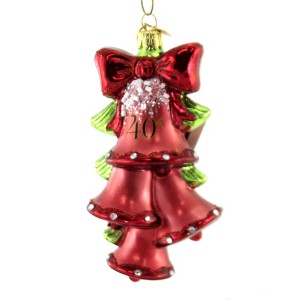 Noble Gems 4.75 In Anniversary Bell Marriage Vows Love Christmas Tree Ornaments - 1 of 3