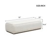 Airsurfer Ottomans Comfort Beige 52" Grainy Footstool - 2 of 4