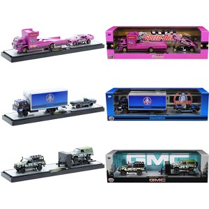 Auto Haulers Set of 3 Trucks Release 86 Limited Edition to 9600 pieces Worldwide 1/64 Diecast Model Cars by M2 Machines - 1 of 4